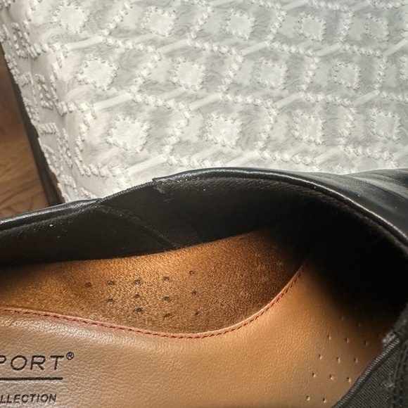 Rockport Cobb Hill Adele Black Leather Women’s Tailored Slip On Shoes Size 11M - Picture 7 of 11